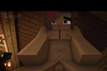 Герои Майнкрафт жестко ебется после дрочки