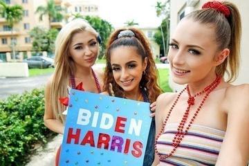 Политика подождет, пока три сучки в гостях у негра