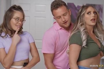 Девки так нахуярились на очередной вечеринке, что по ошибке дали сводному брату